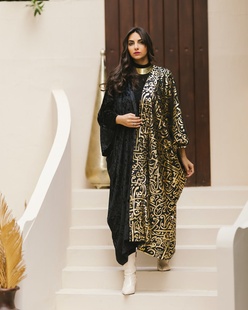 Arabian velvet kaftan