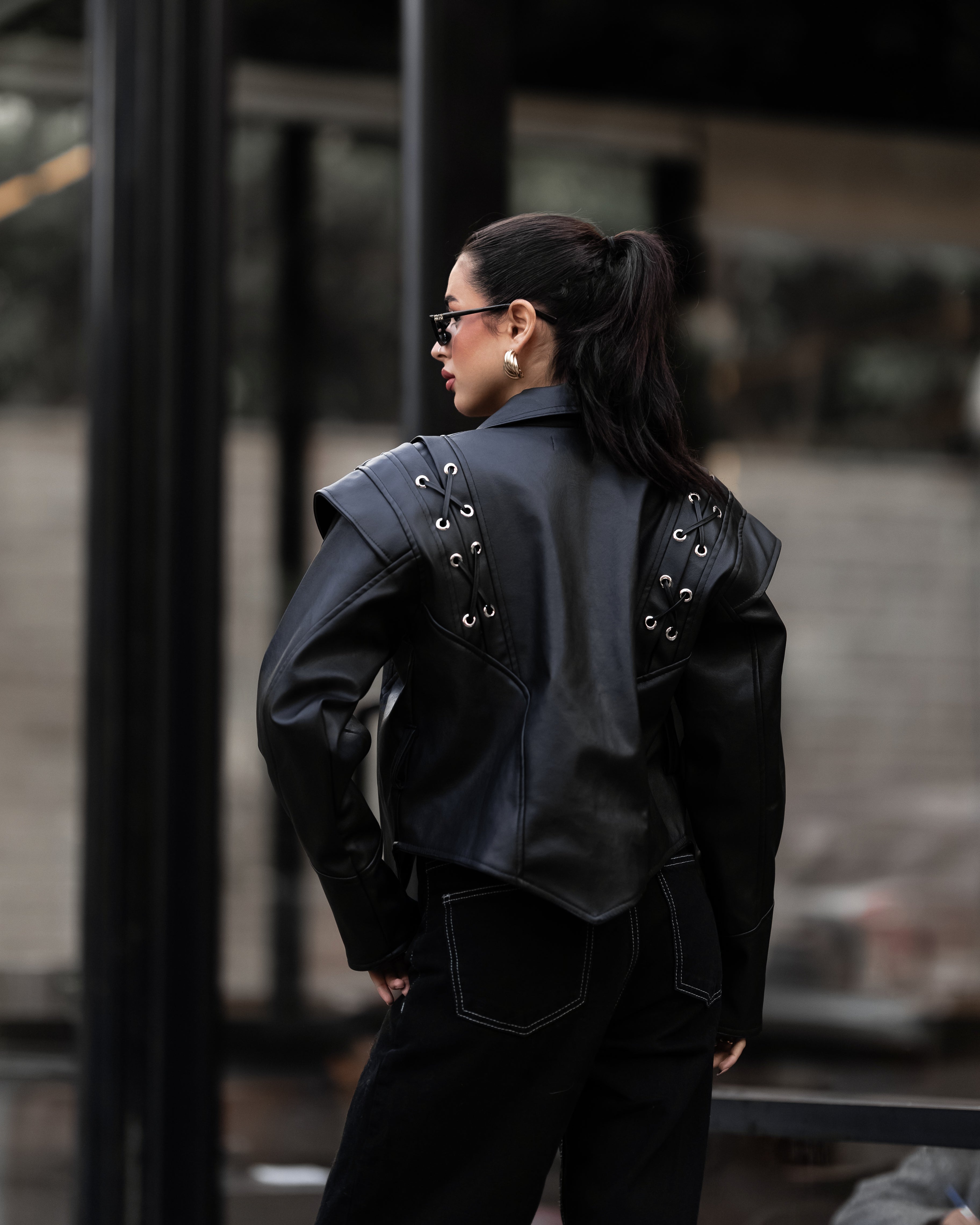 Retro classic leather black