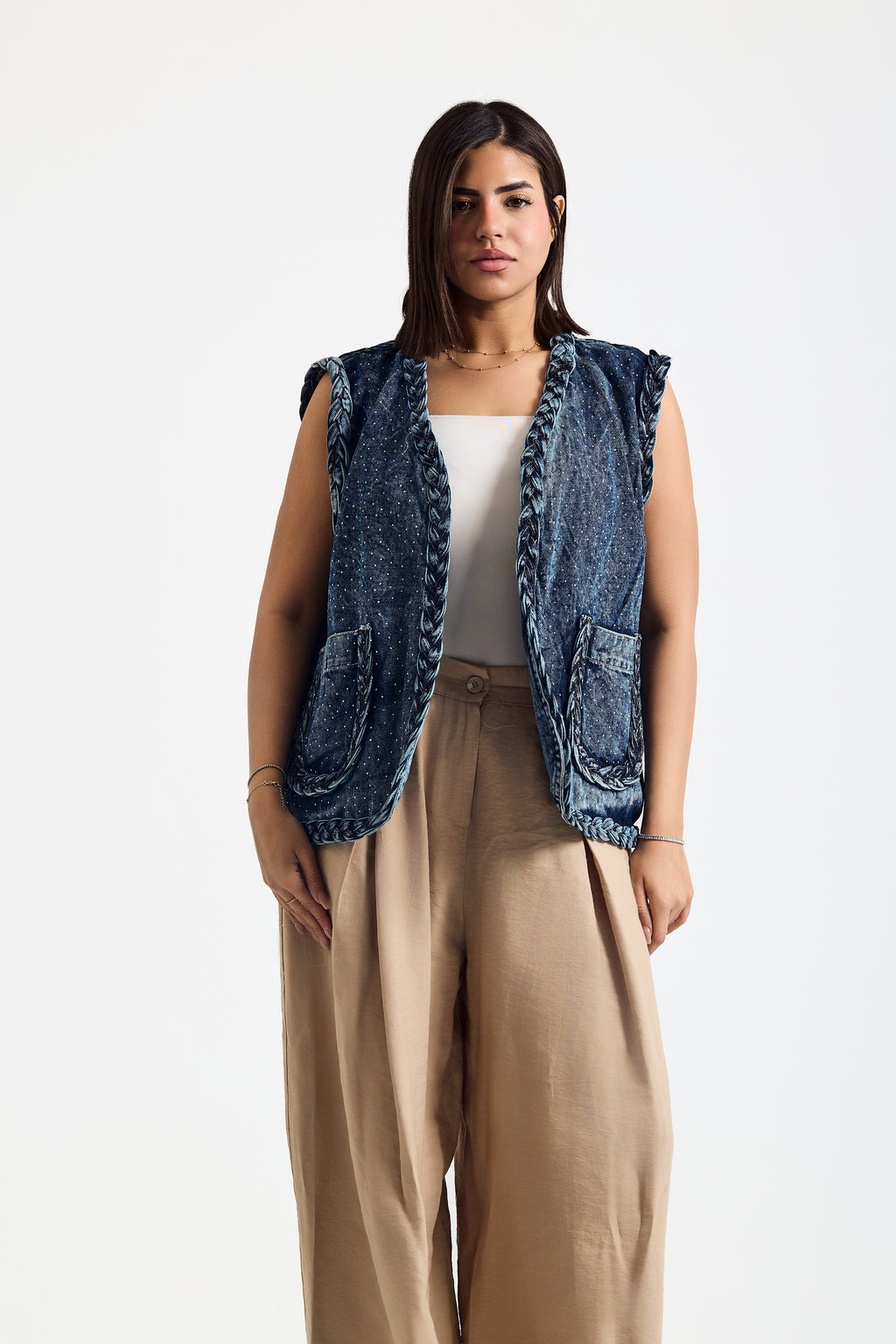 Frame Crystal Vest