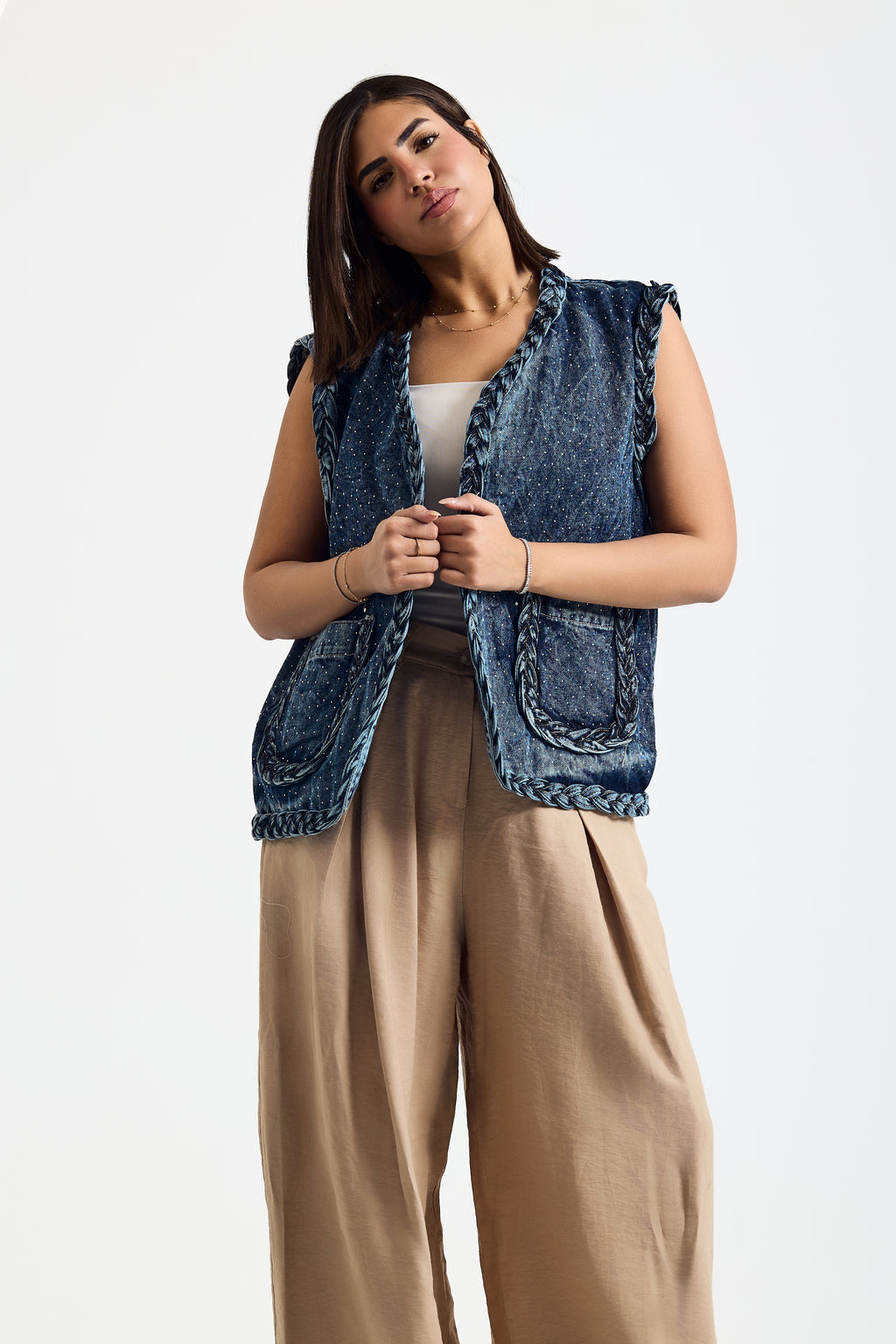 Frame Crystal Vest