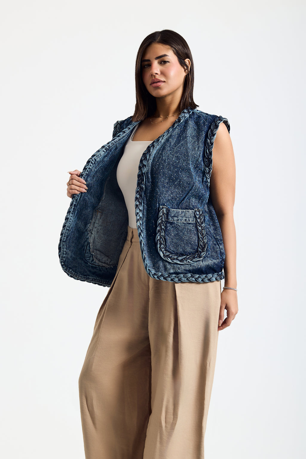 Frame Crystal Vest