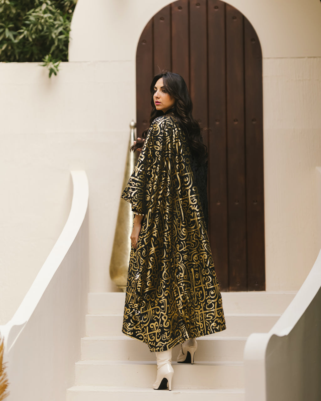 Arabian velvet kaftan