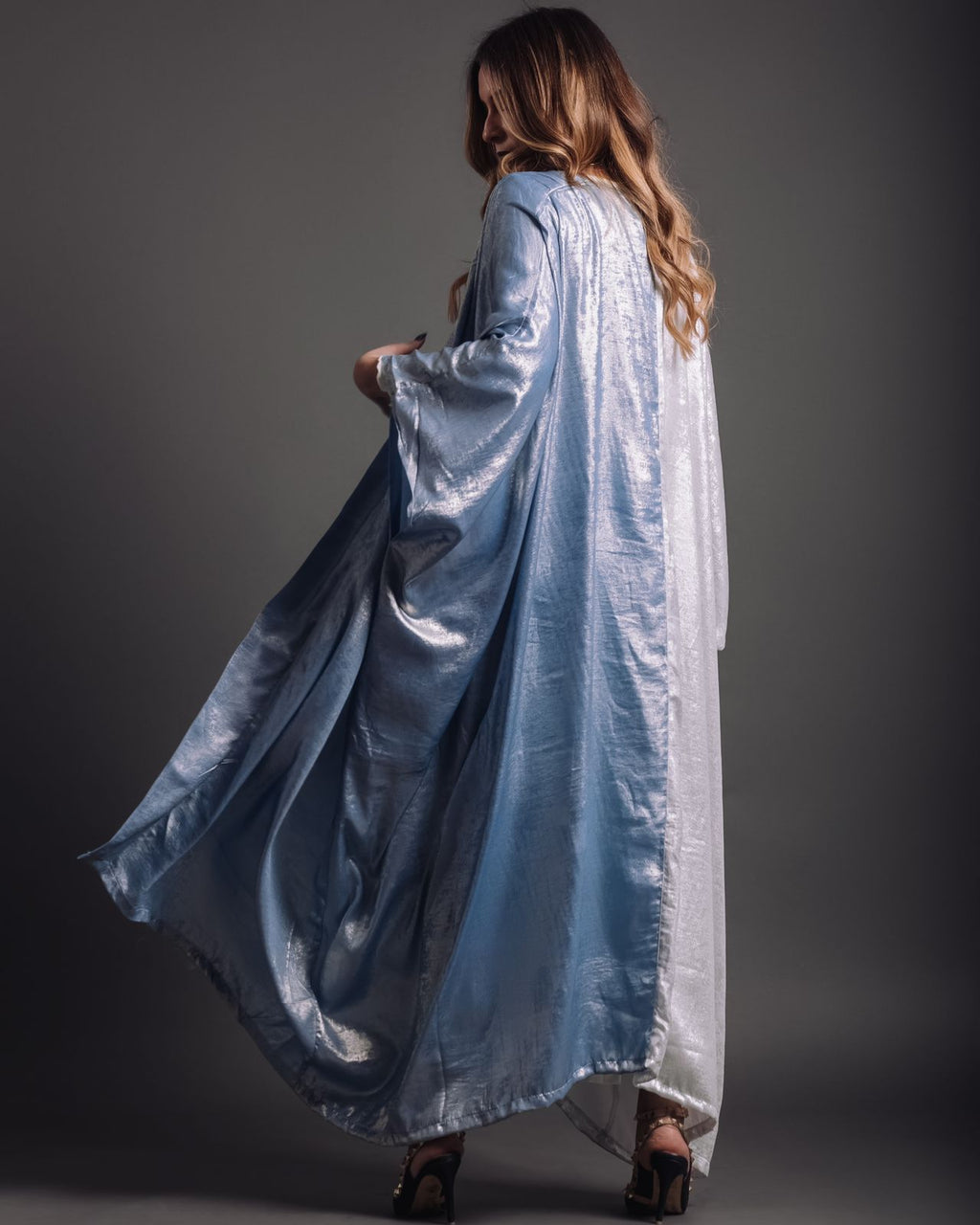 Half silk kaftan