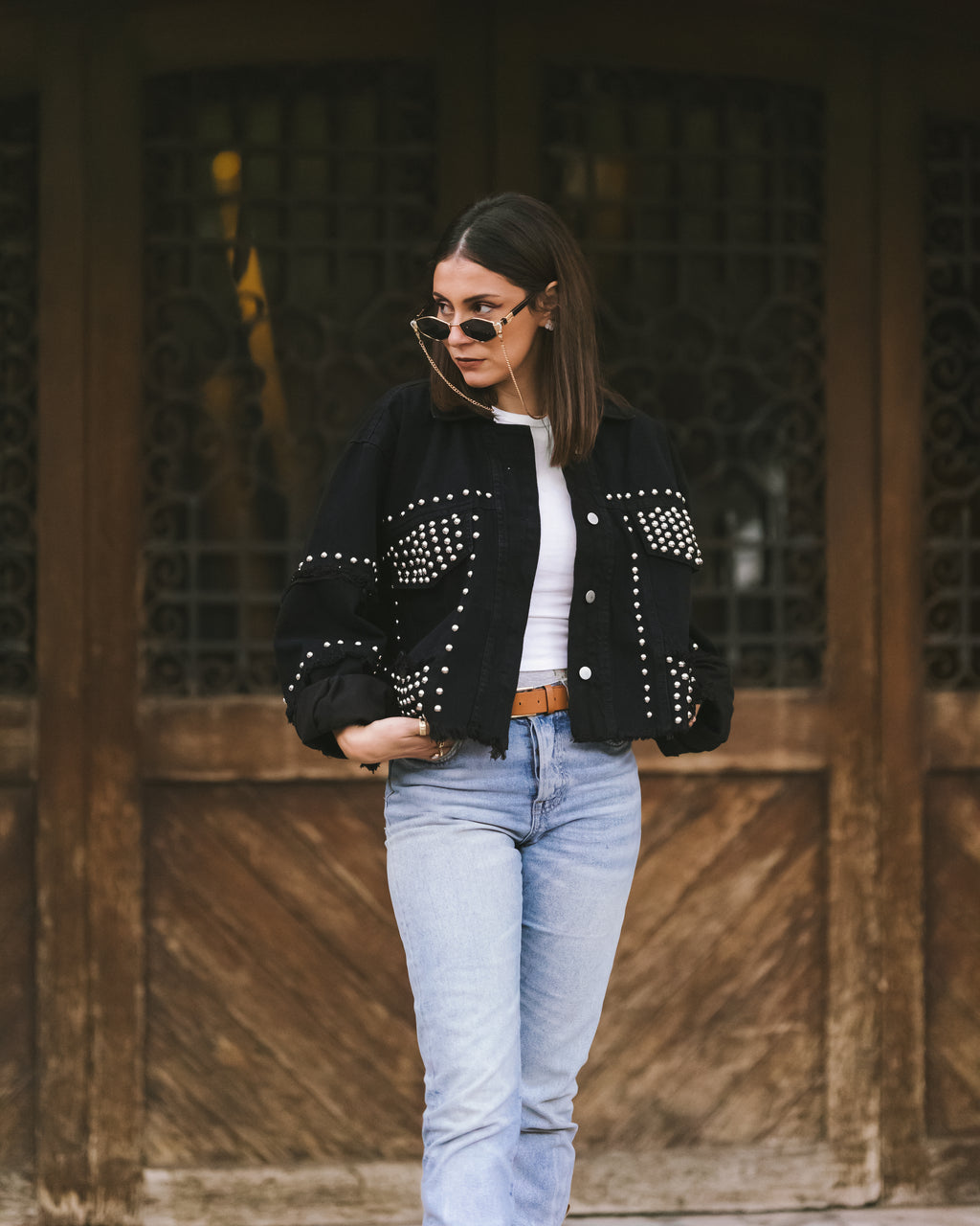 Crop denim