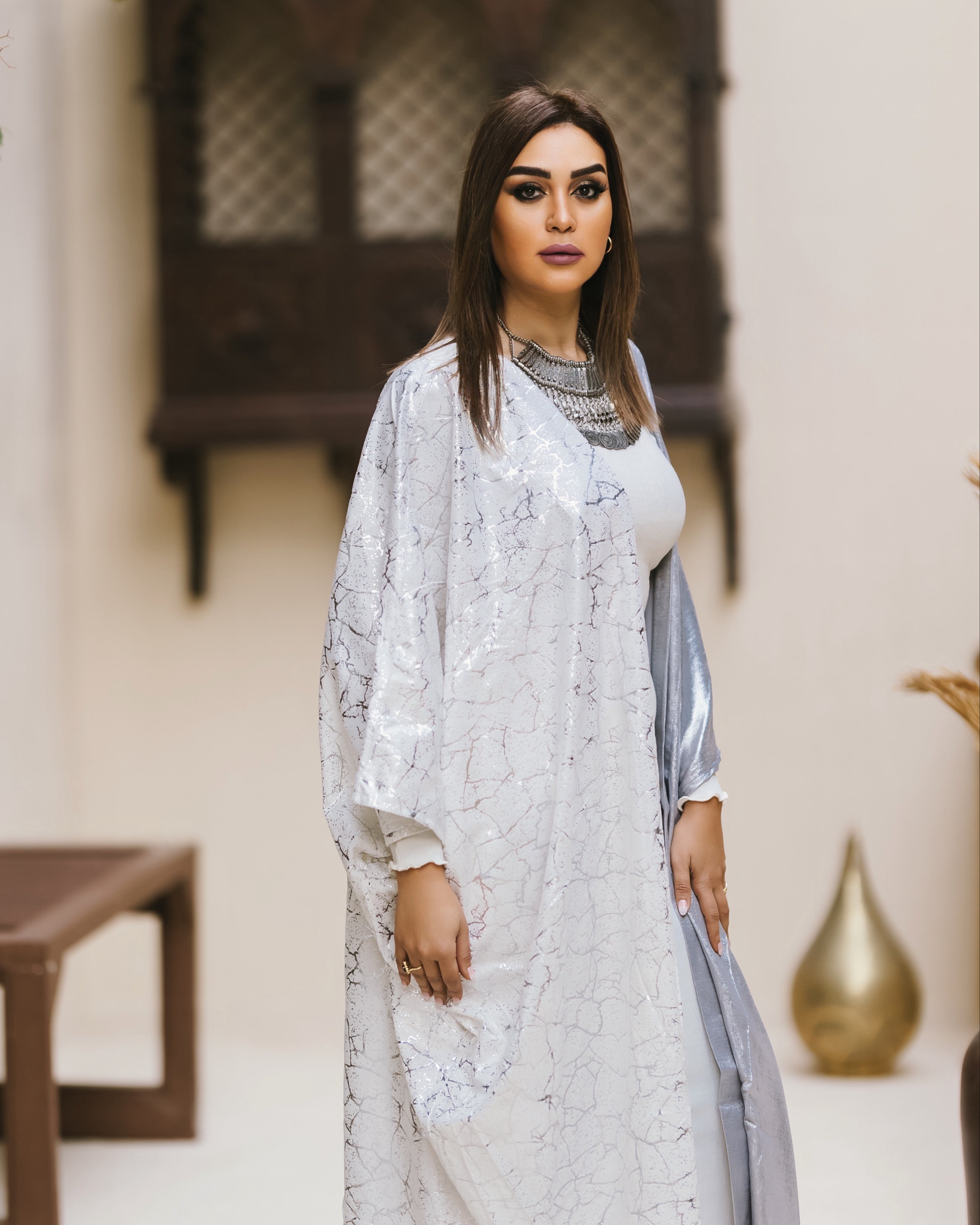 SILK SHEER KAFTAN
