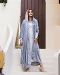 Sequined Hooded Kaftan