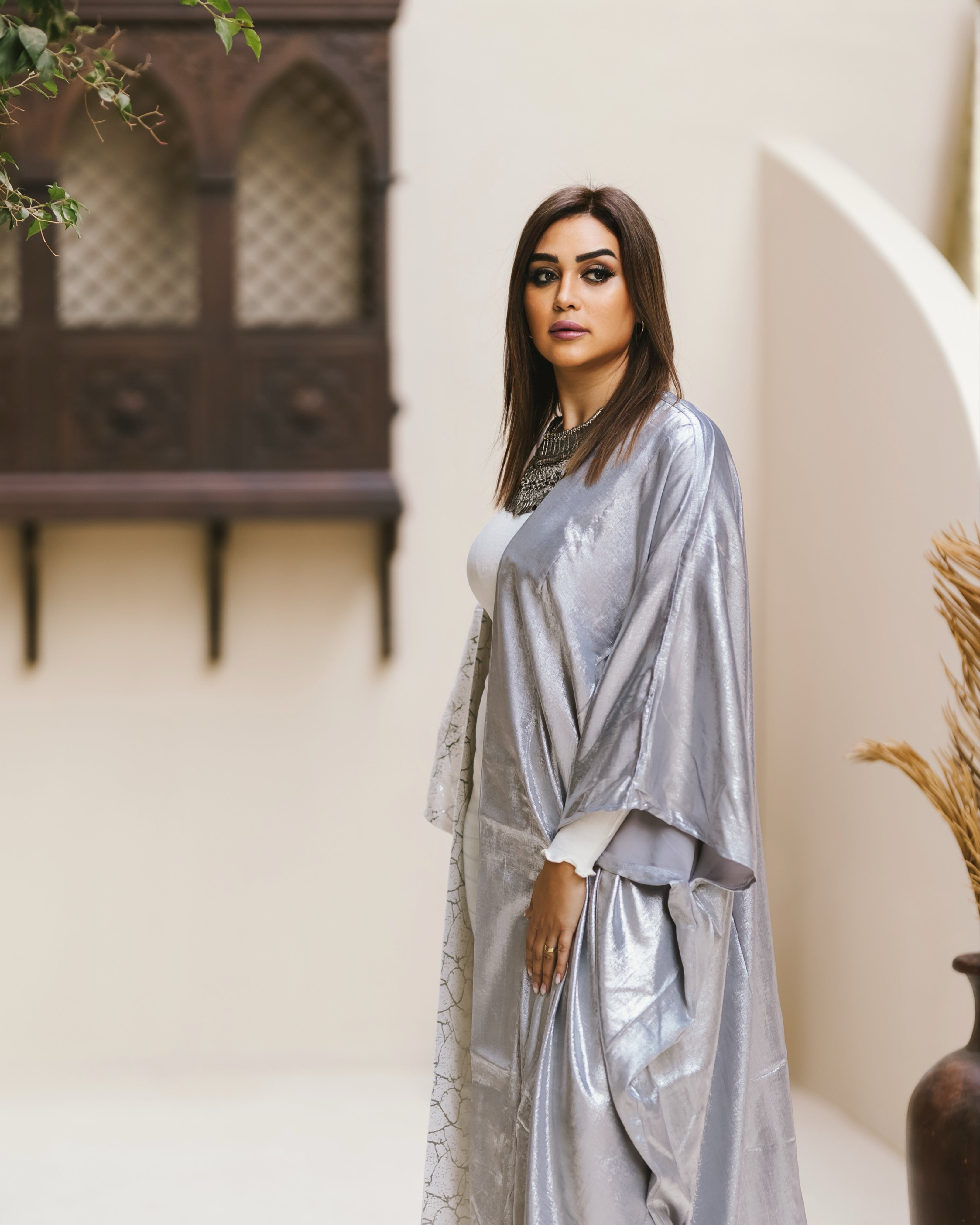 SILK SHEER KAFTAN