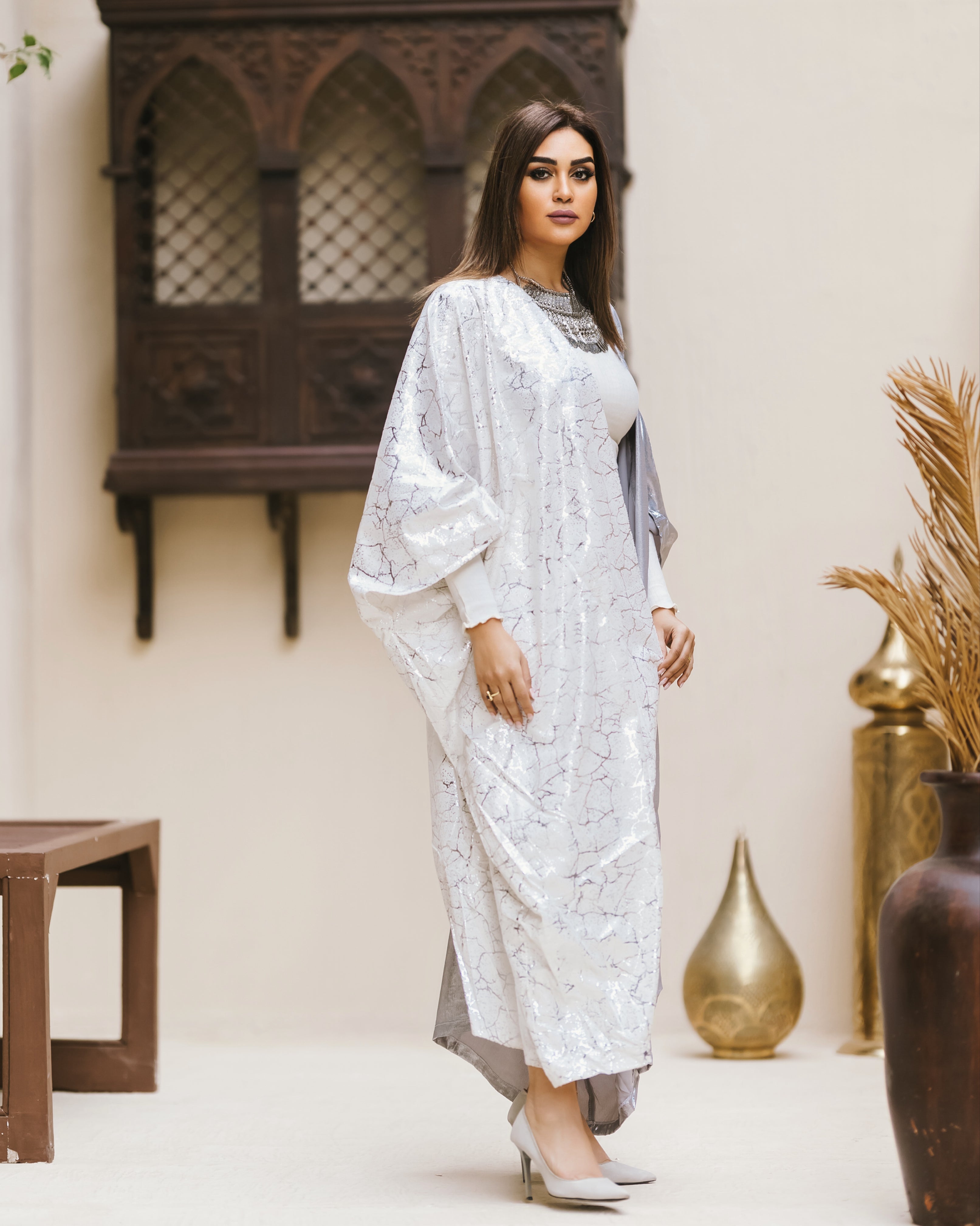 SILK SHEER KAFTAN