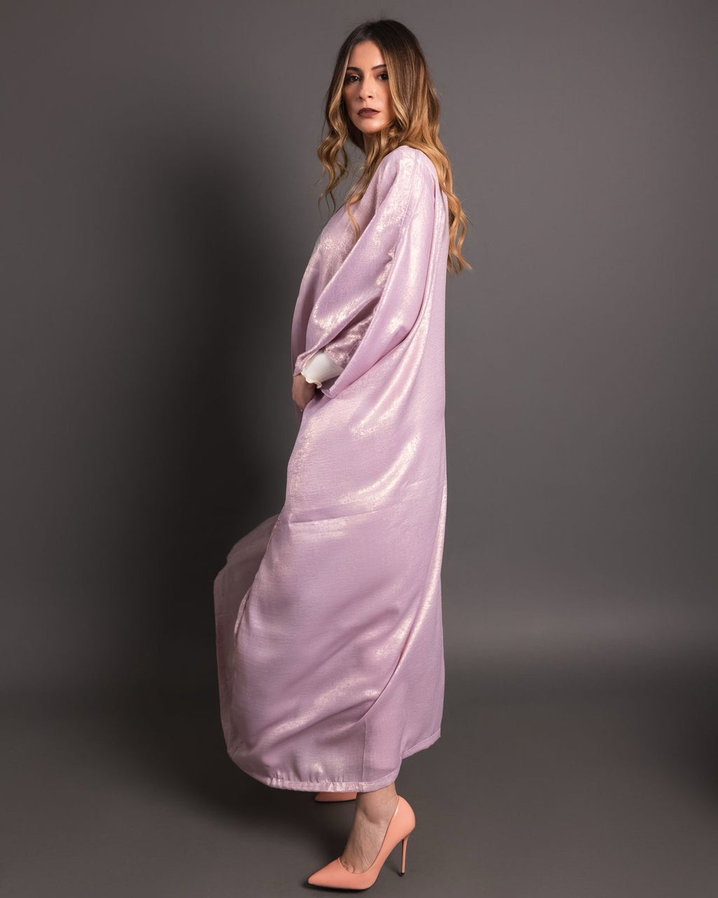 Half silk kaftan