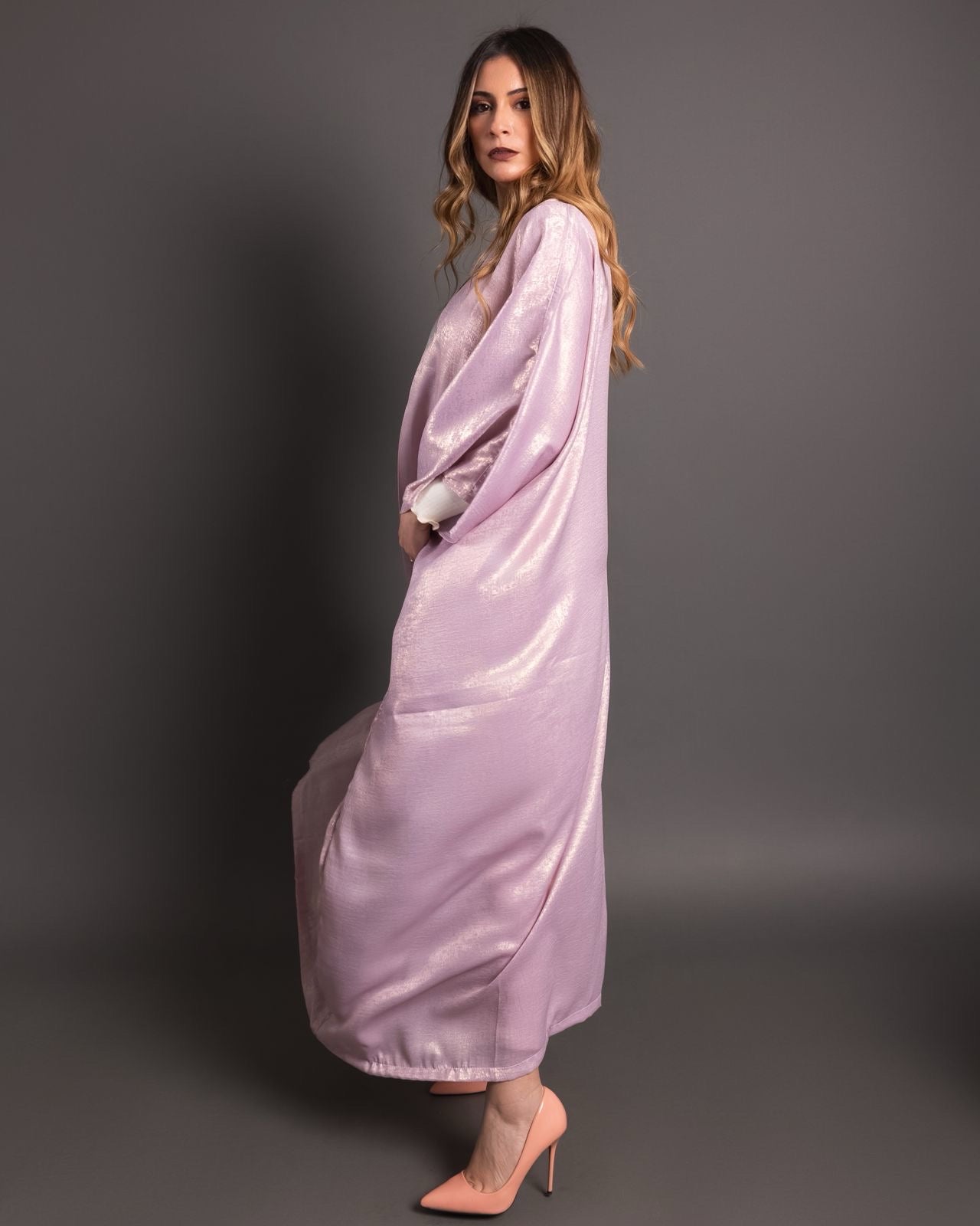 Half silk kaftan