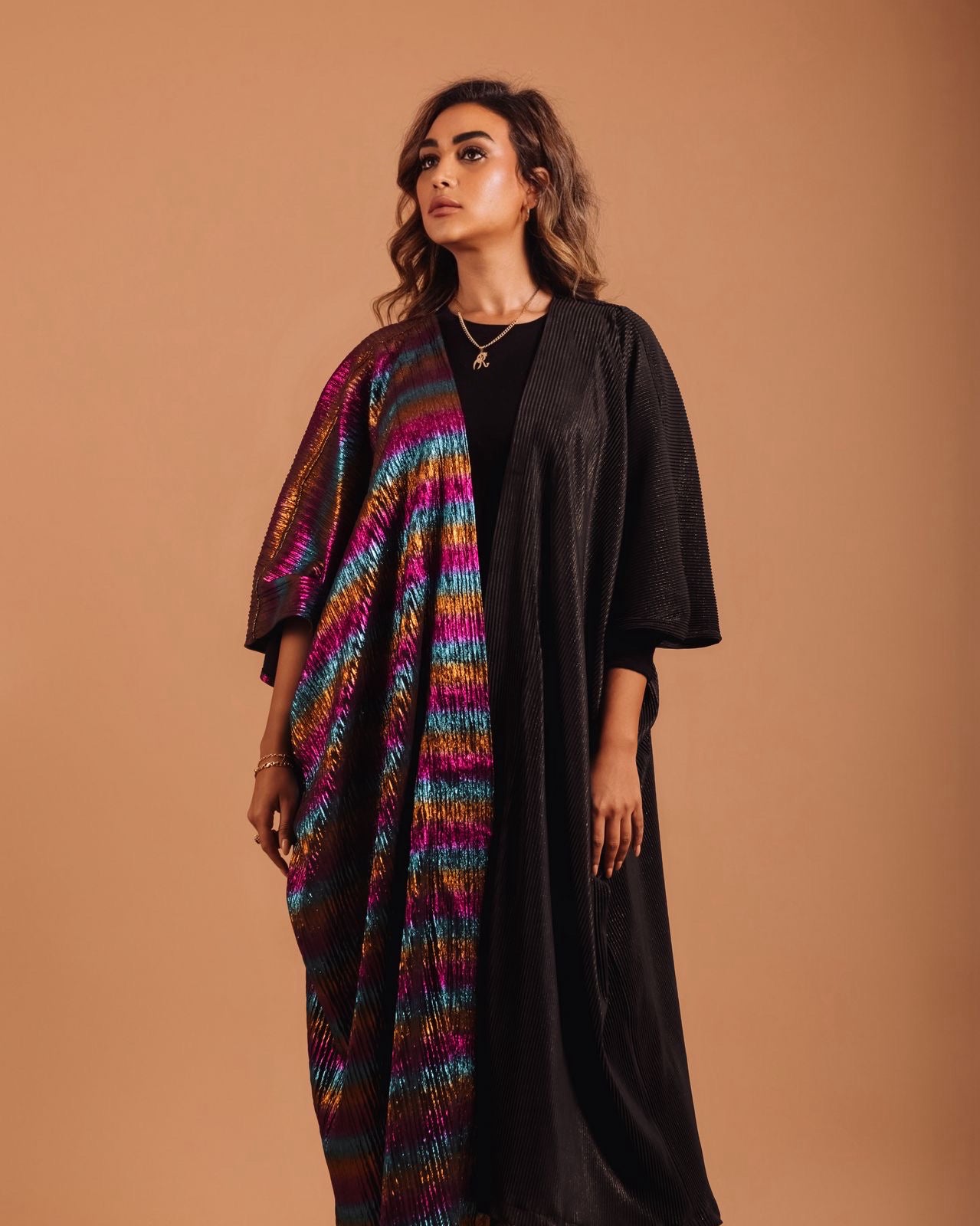 Colorful half kaftan