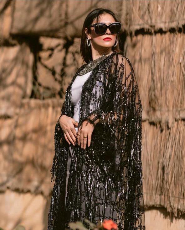 Black tessels kafftan