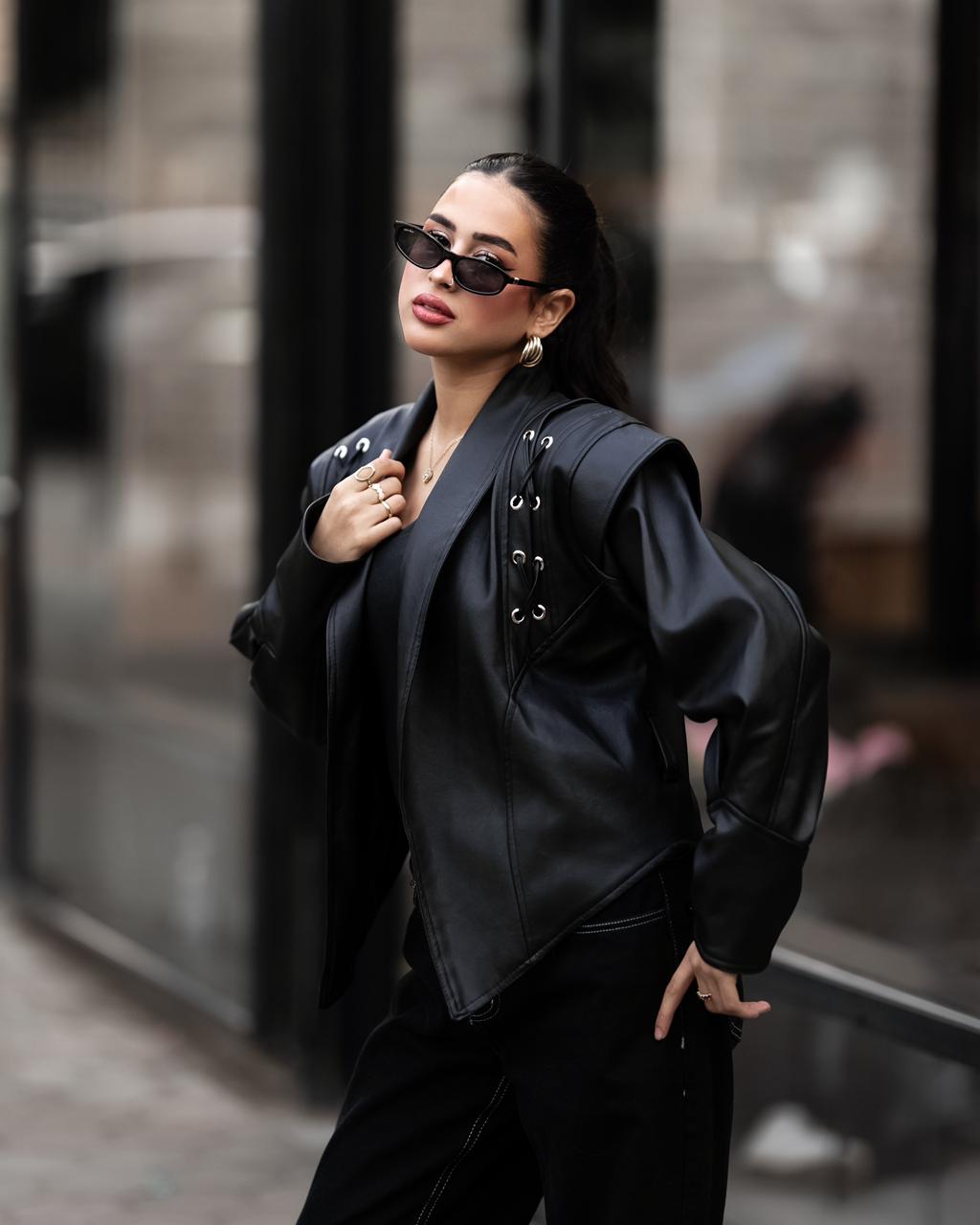 Retro classic leather black