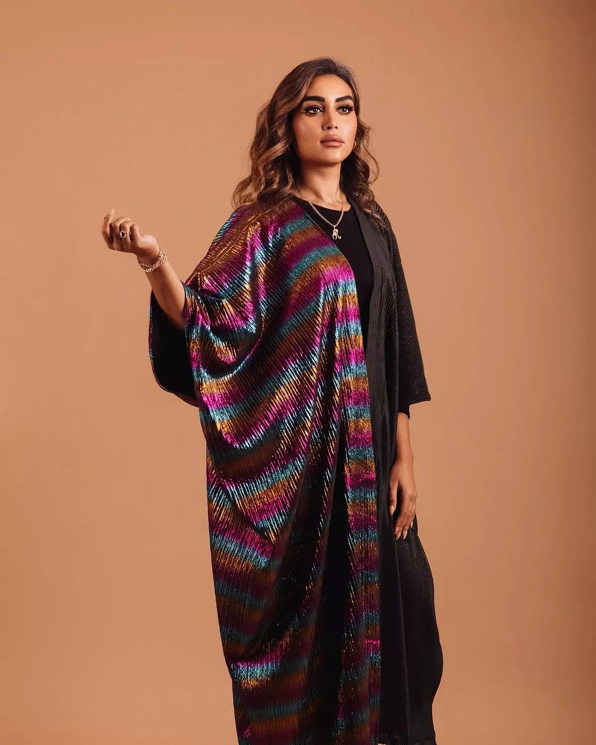 Colorful half kaftan