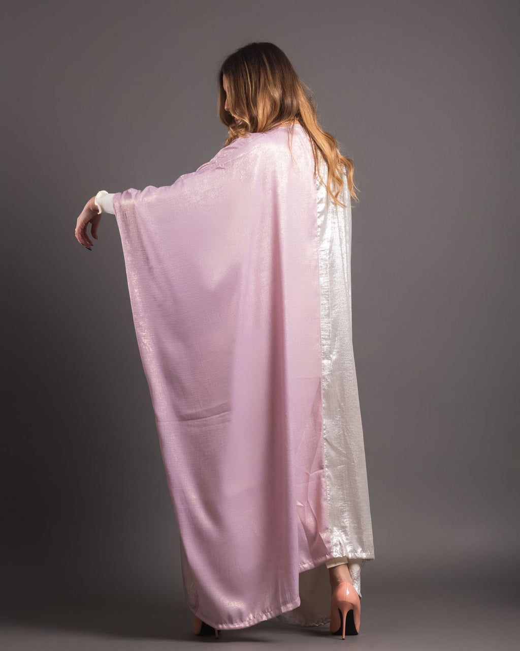 Half silk kaftan
