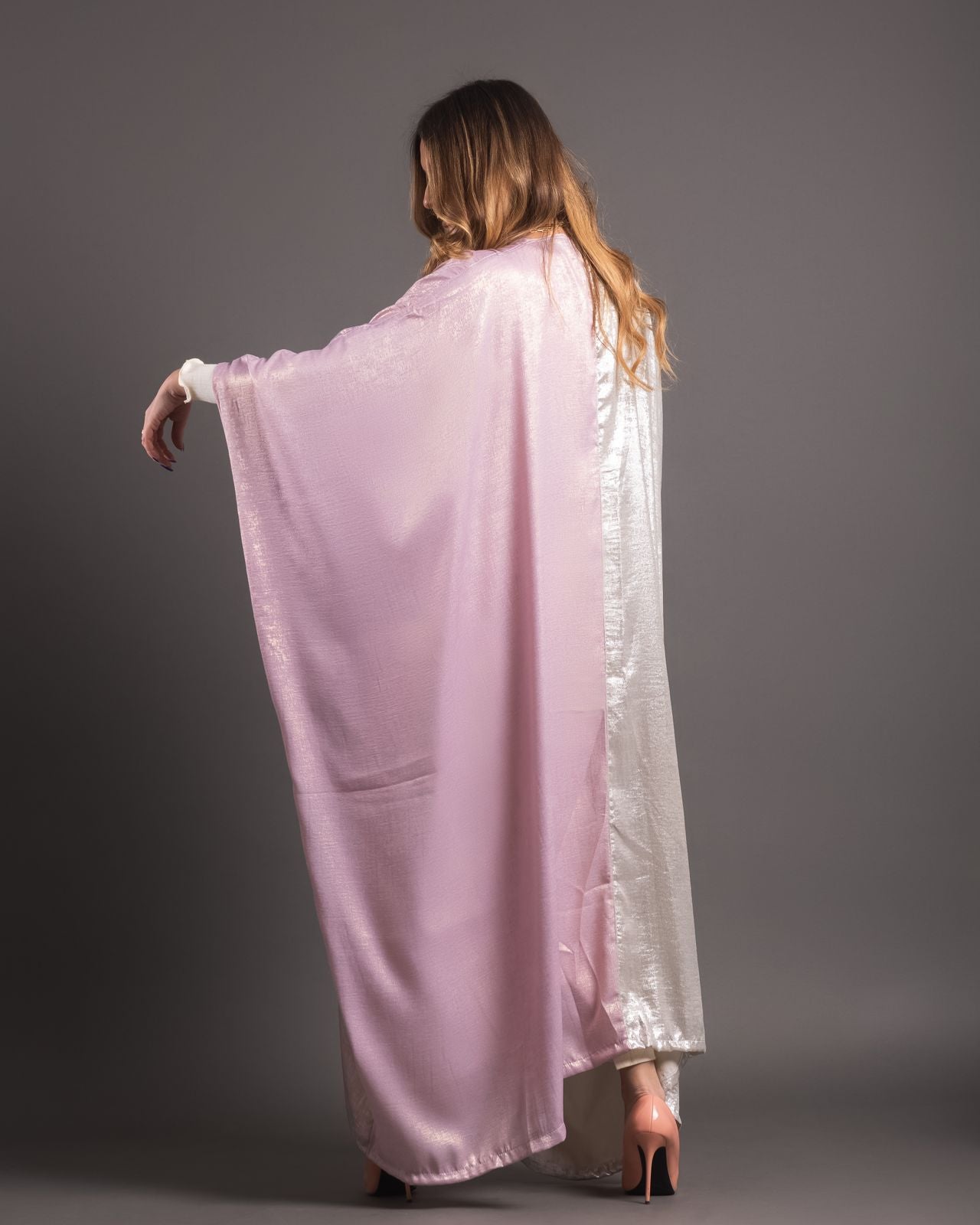 Half silk kaftan