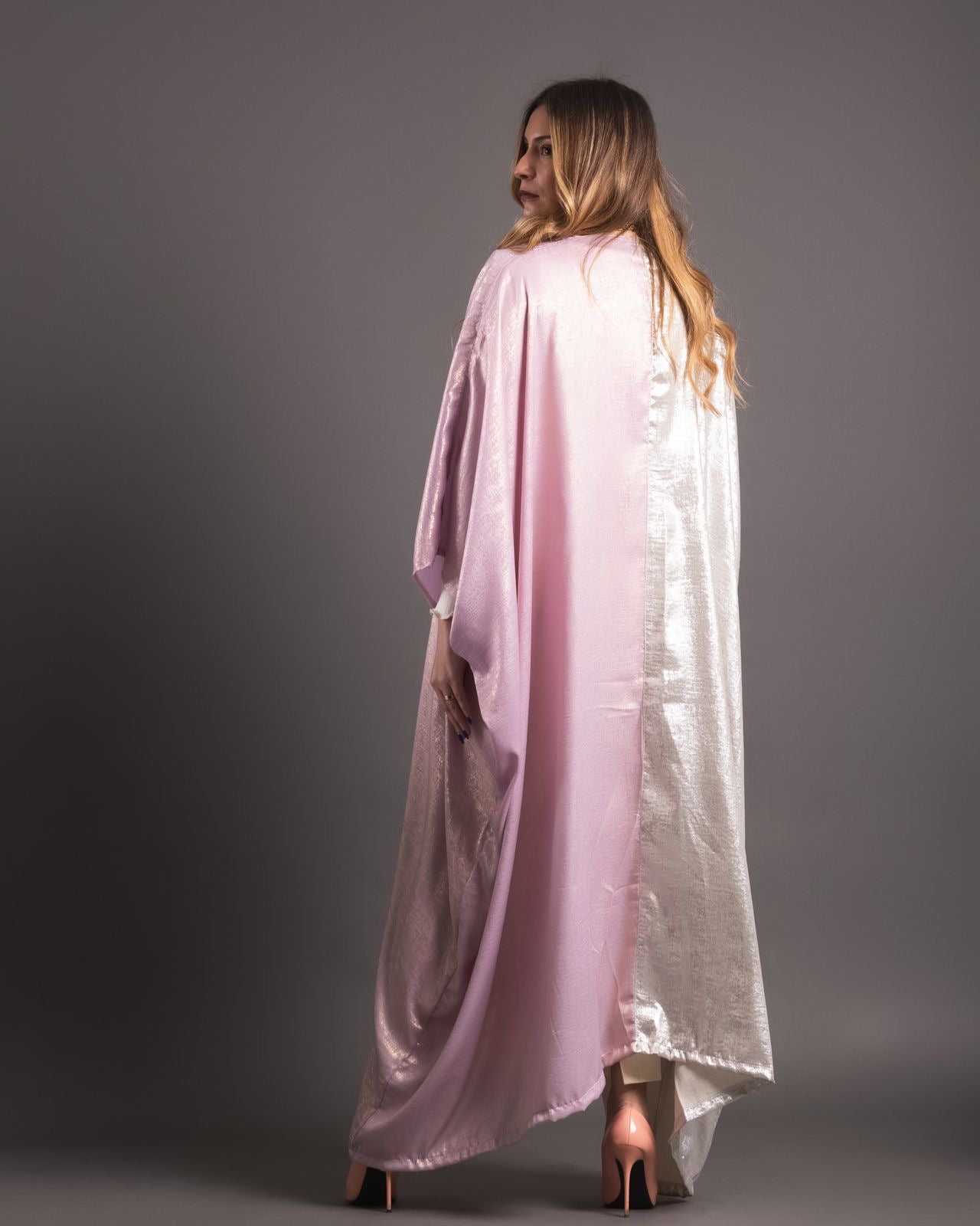 Half silk kaftan