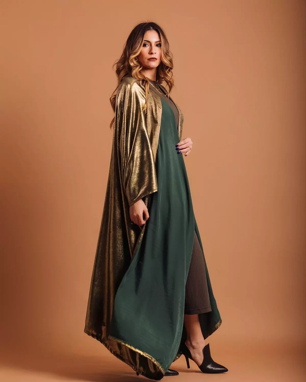 Silk sheer kaftan