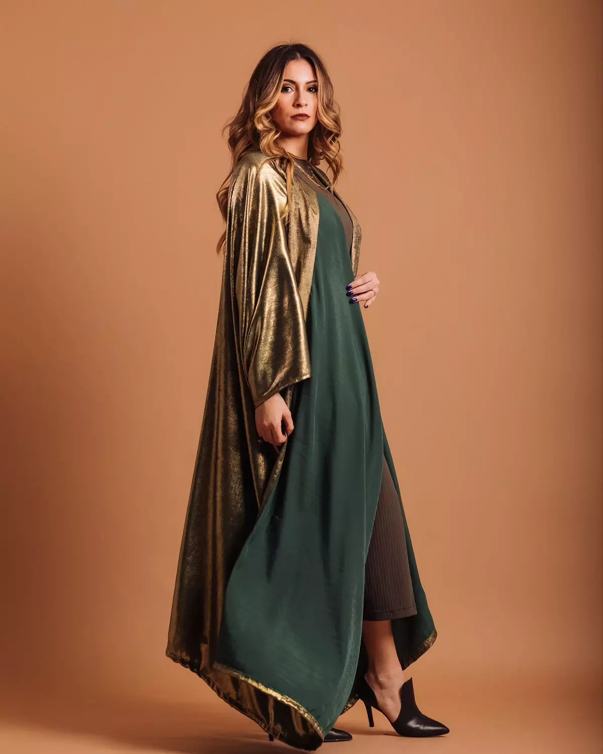 Silk sheer kaftan