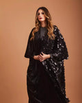 Crushed velvet kaftan