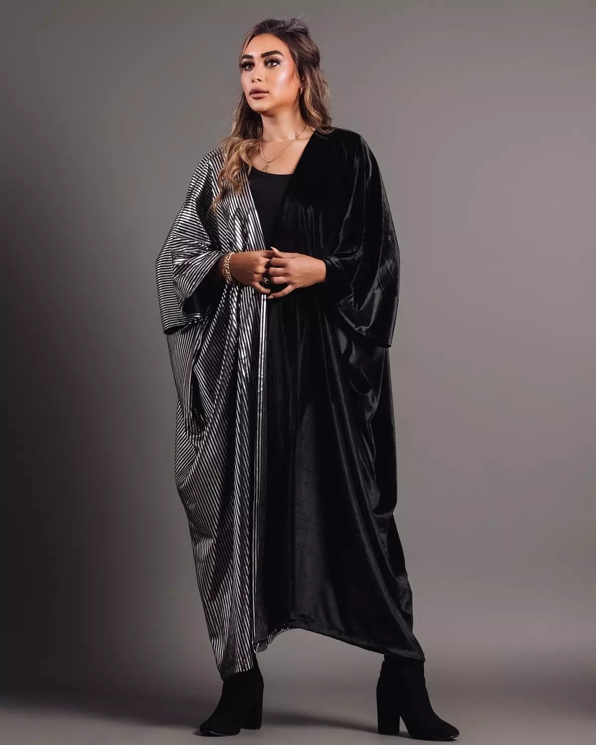 Velvet silk kaftan
